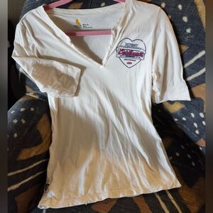 Carhartt Detroit Best For Wear Cream Women's T-Shirt